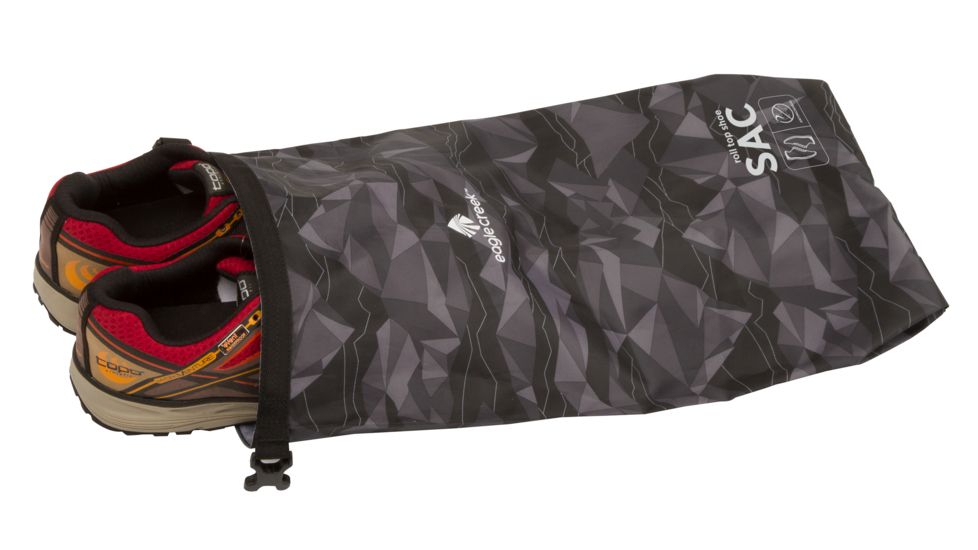 Eagle Creek Pack-It Active Roll Top Shoe Sac, Geo Scape Black, EC0A3SBK245