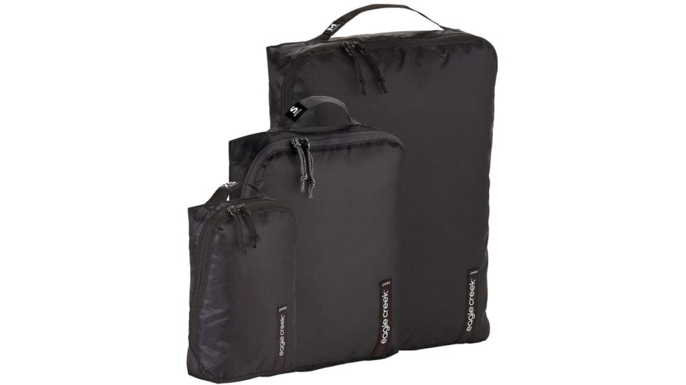 Eagle Creek Pack-It Isolate Cube Set, Black, Extra Small/Small/Medium, EC0A496D010