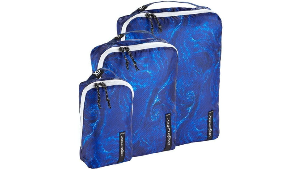 Eagle Creek Pack-It Isolate Cube Set, Ocean Currents, Extra Small/Small/Medium, EC0A496D338OS