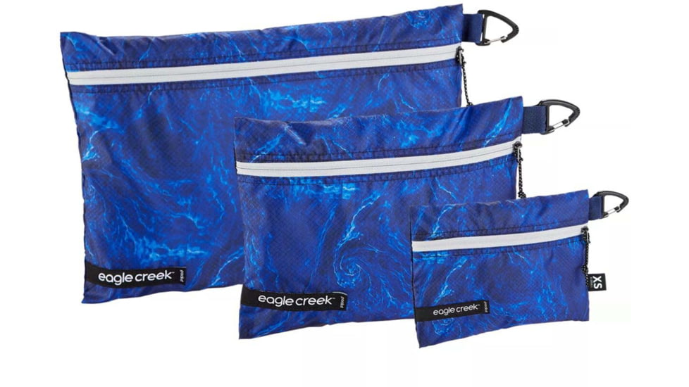 Eagle Creek Pack-It Isolate Sac Set, Ocean Currents, Extra Small/Small/Medium, EC0A48YL338OS