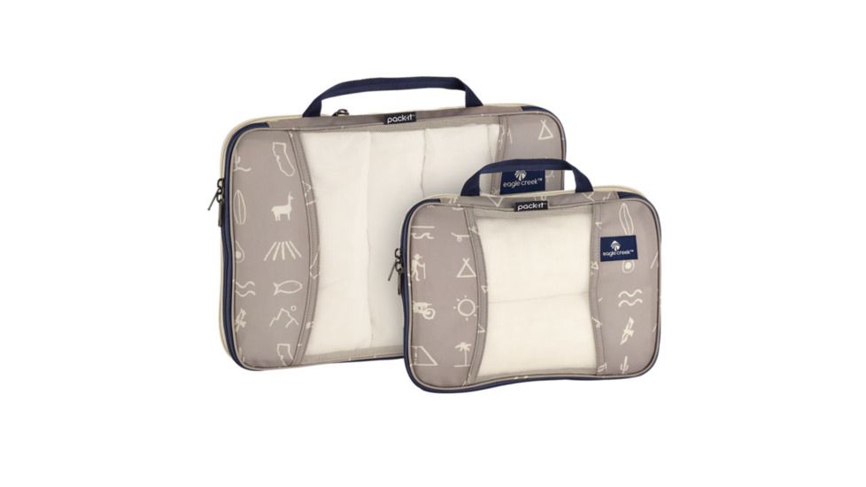 Eagle Creek Pack-It Original Compression Cube Set, Cali Hiero, Small/Medium, EC041269313