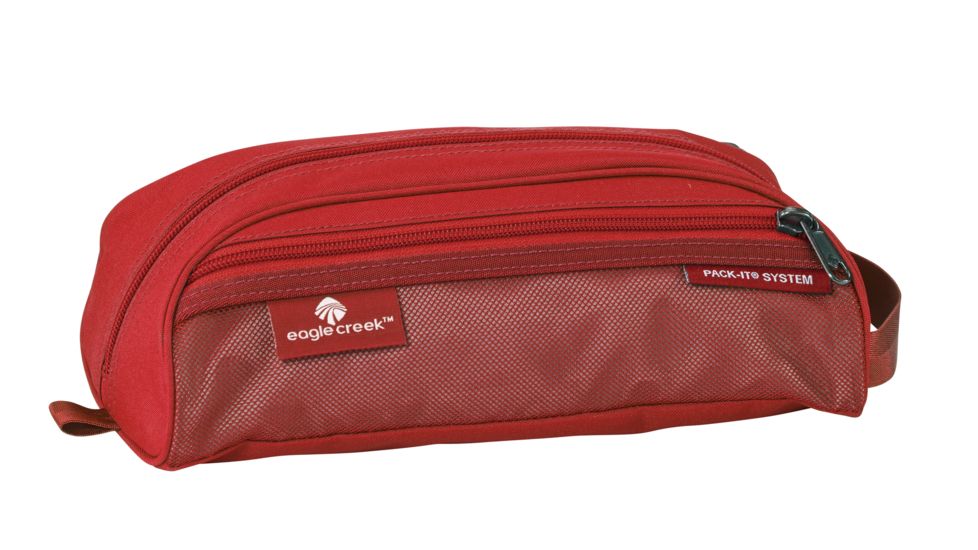 Eagle Creek Pack-It Quick Trip Toiletry Bag-Red Fire