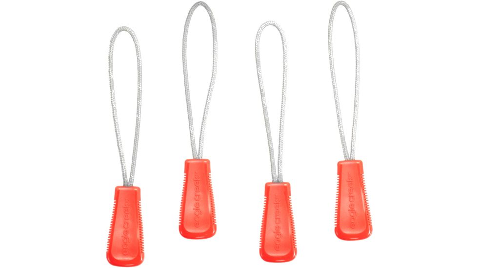 Eagle Creek Reflective Zipper Pull Set-Flame Orange