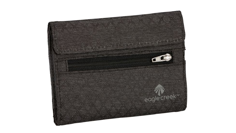 Eagle Creek RFID International Tri-Fold Wallet, Black/Charcoal, EC0A3SC2257