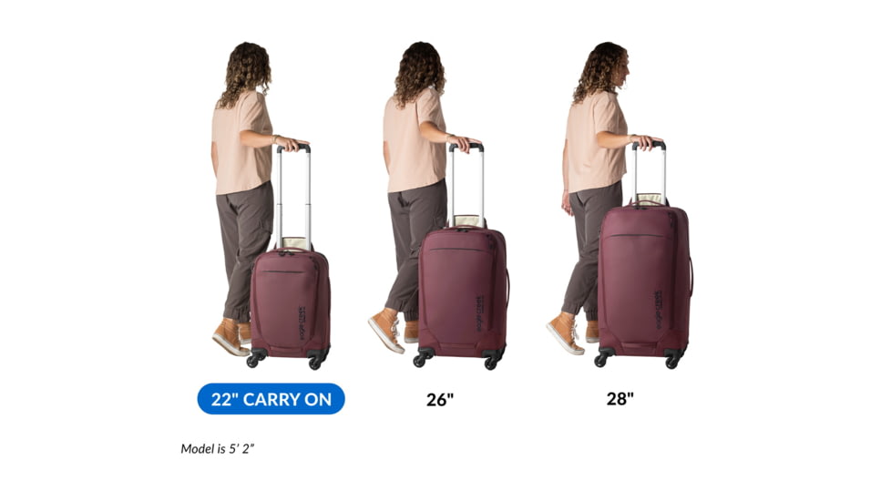 Eagle Creek Tarmac XE 4 Wheeled Carry-On Luggage, Currant, 22in, EC0A528S601