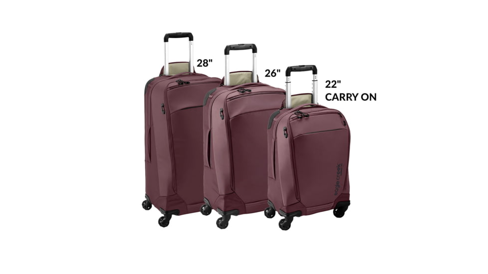 Eagle Creek XE 4 Wheeled Carry-On Luggage, Currant, 22in, EC0A528S601