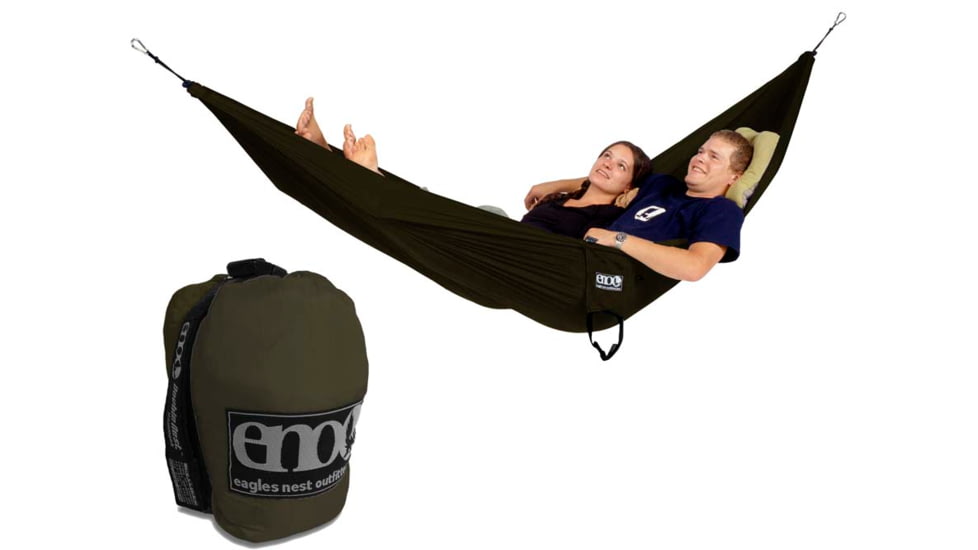 Eagle's Nest Outfitters Double Nest Hammock-Olive/Rose