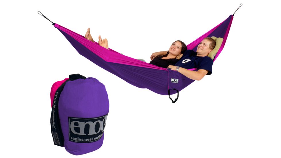 Eagle's Nest Outfitters Double Nest Hammock-Purple/Fuchsia