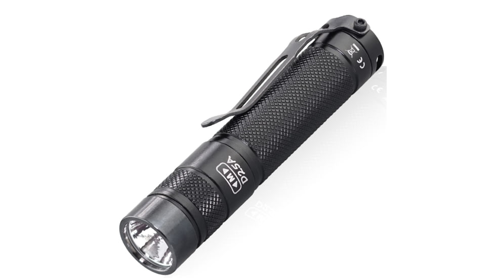 EAGTAC D25A RC MKII Flashlight, UV-365nm LED, 1500mW, Black, D25A-CLICKY-MKII-UV-365nm