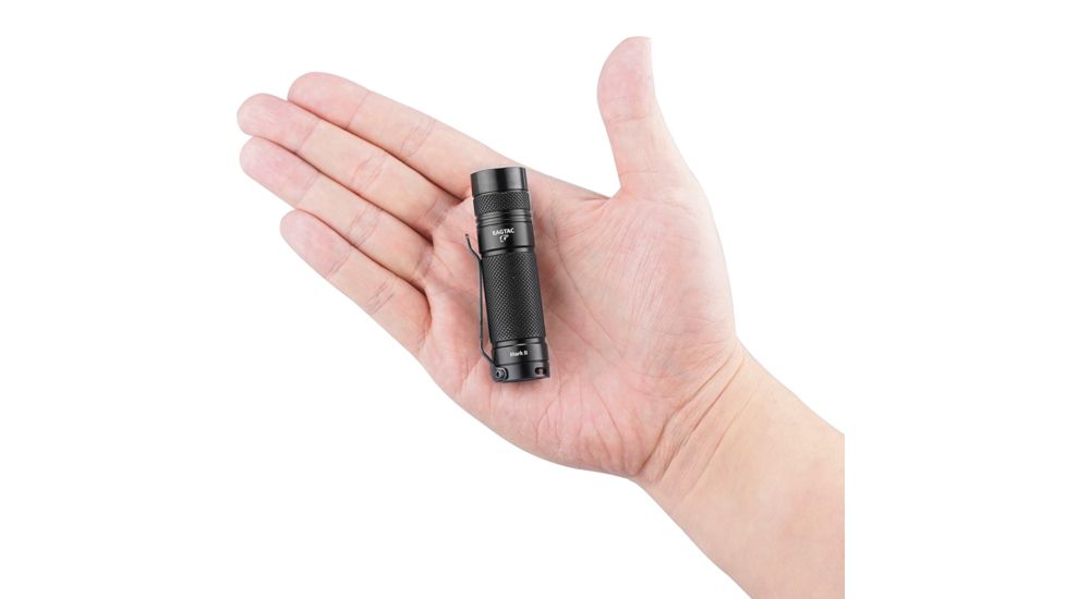 EAGTAC D25C RC MKII Flashlight, XM-L2 U4 CW LED, 800lm, Black, D25C-CLICKY-MKII-XML2-CW