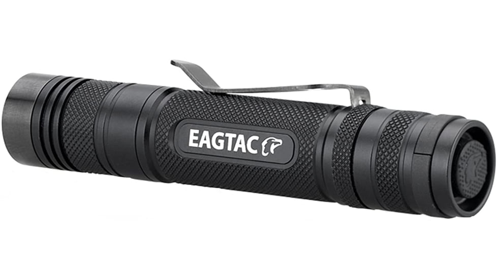 EAGTAC D25C2 RC Clicky Flashlight, XP-G2 R5 NW LED, 481lm,2xCR123A, Black, D25C2-CLICKY-XPG2-NW