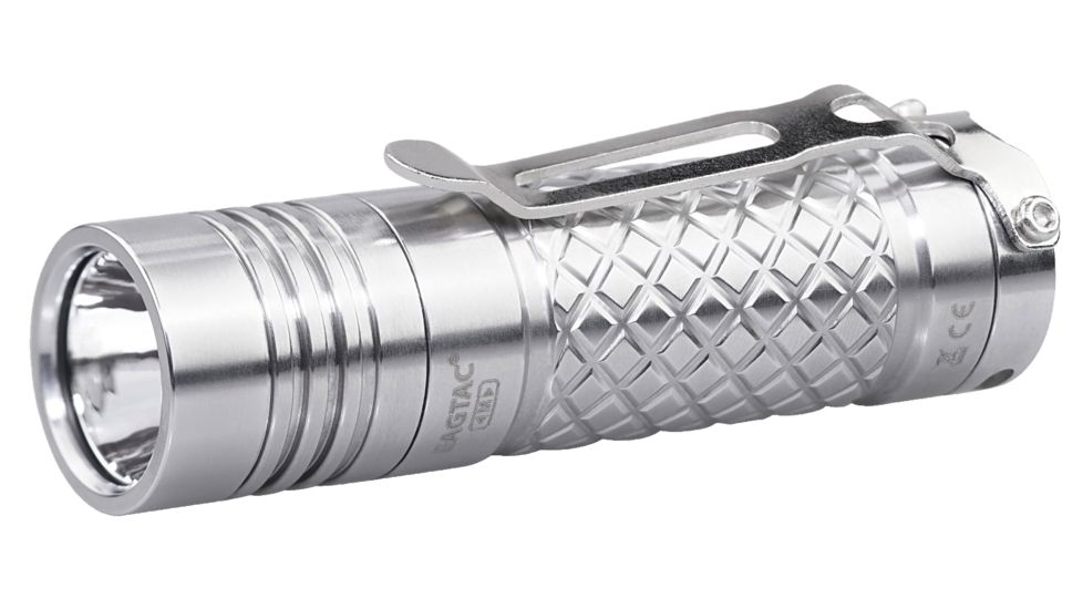 EAGTAC D3C RC TI Flashlight, XM-L2 U4 CW LED, 800lm, Silver, D3C-CLICKY-TI-XML2-CW
