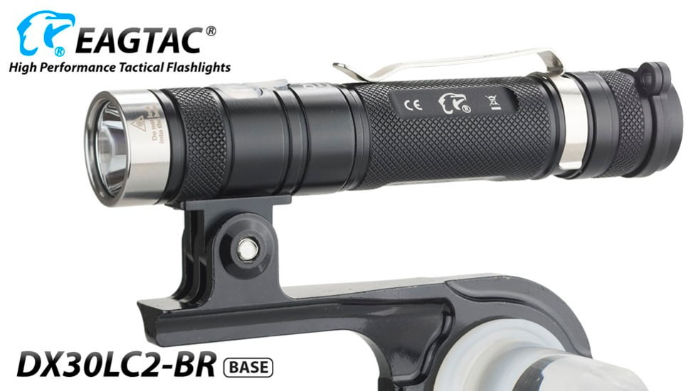 EAGTAC DX30LC2-BR Rechargeable Flashlight, XP-L HI V2 NW LED, 1084lm, Black, DX30LC2BR-XPLHINW-BASE