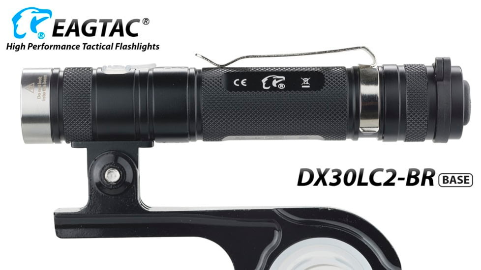 EAGTAC DX30LC2-BR Rechargeable Flashlight, XP-L HI V2 NW LED, 1084lm, Black, DX30LC2BR-XPLHINW-BASE