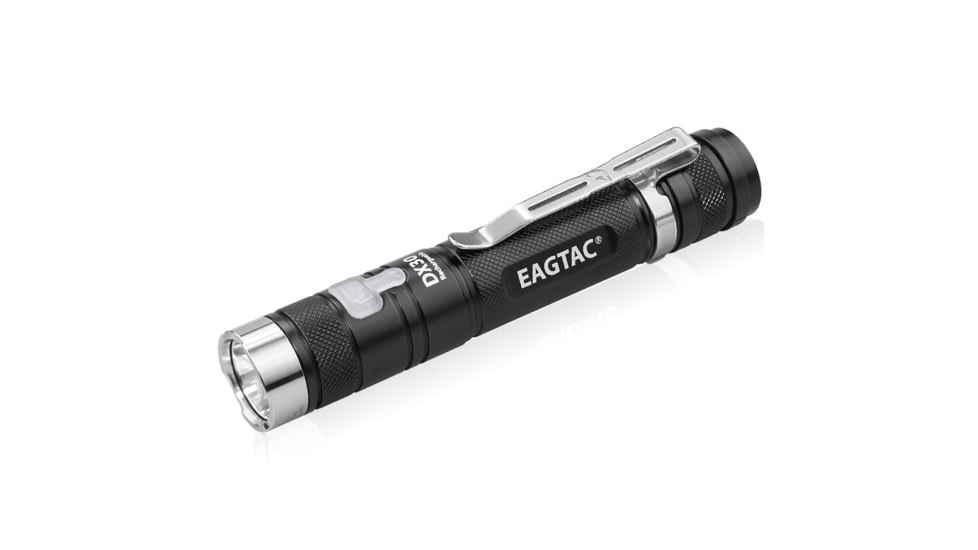 EAGTAC DX30LC2-R Rechargeable Flashlight, XP-L HI V2 NW LED, 1084lm, Black, DX30LC2R-XPLHI-BASE-NW
