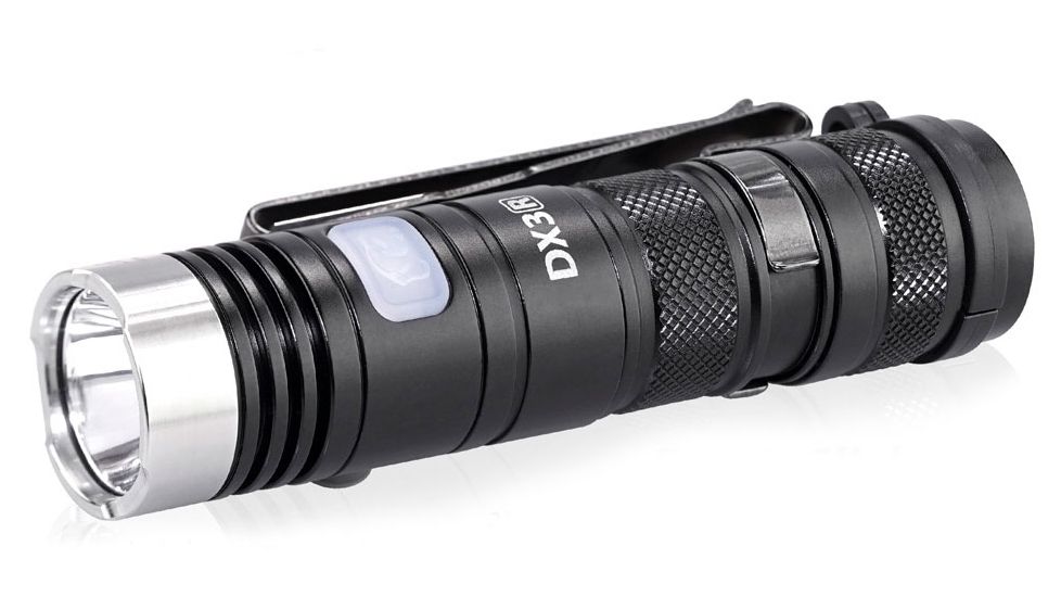 EAGTAC DX3B Clicky PRO Rechargeable XHP50.2 LED 2500 Lumen LED Flashlight, Black, Small 4253