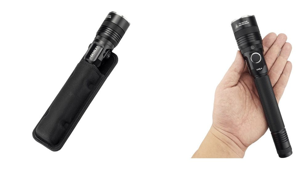 EAGTAC GX25L2-R22 Flashlight Kit, XM-L2 U2 NW LED, 1208lm, Black, GX25L2-R22-XML2-KIT-NW