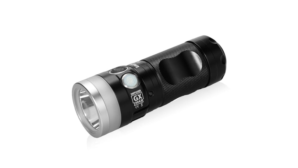 EAGTAC GX30A3-D Flashlight, XPL HI CW w/ LEDarray LED, 1330lm w/ 1000lm, Black, GX30A3-Diffuser-XPLHI-CW