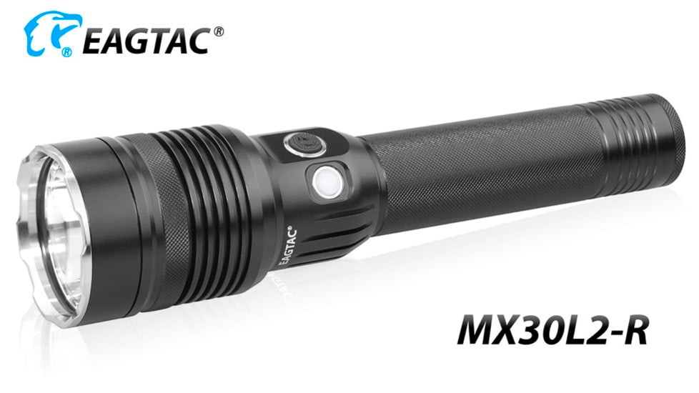 EAGTAC MX30L2R XHP70.2 Flashlight, 32650 13000mAh li-ion, NW LED, 4205 Lumen, Black, MX30L2R-XHP702-NW