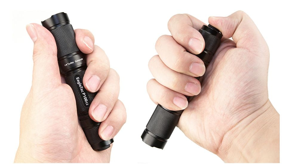 EAGTAC P100C2 Flashlight Kit, XP-G2 R5 NW LED, 437lm, Black, P100C2-XPG2-KIT-NW