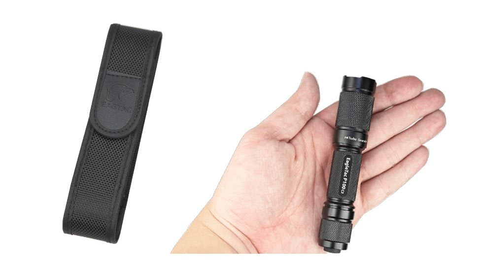 EAGTAC P100C2 Flashlight Kit, XP-G2 R5 NW LED, 437lm, Black, P100C2-XPG2-KIT-NW