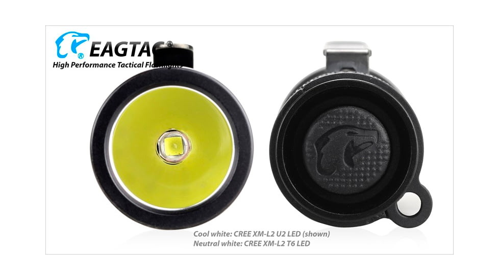 EAGTAC P200LC2 Flashlight, UV 365nm, 1000 mW, Black, 1000 mW, P200LC2-UV-365NM