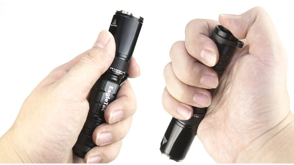 EAGTAC P20C2 Flashlight Kit, XP-G2 R5 NW LED, 530lm, Black, P20C2-XPG2-KIT-NW