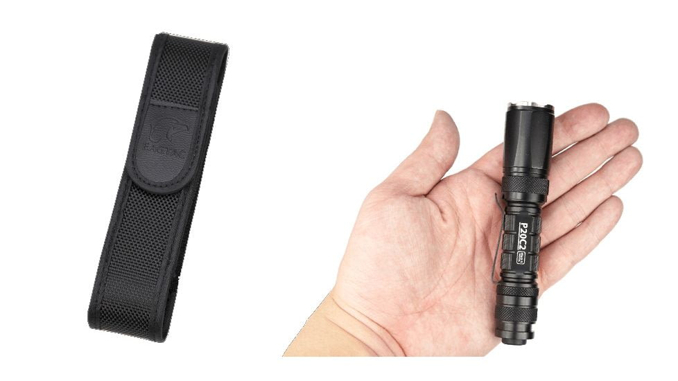 EAGTAC P20C2 Flashlight Kit, XP-G2 R5 NW LED, 530lm, Black, P20C2-XPG2-KIT-NW