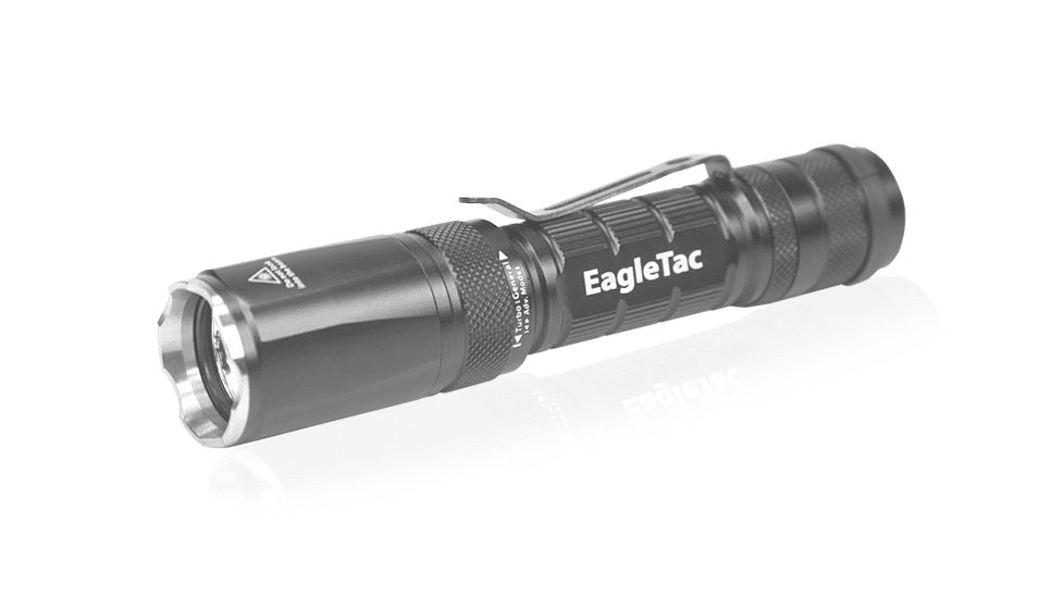 EAGTAC P20C2 Flashlight Kit, XP-G2 R5 NW LED, 530lm, Black, P20C2-XPG2-KIT-NW