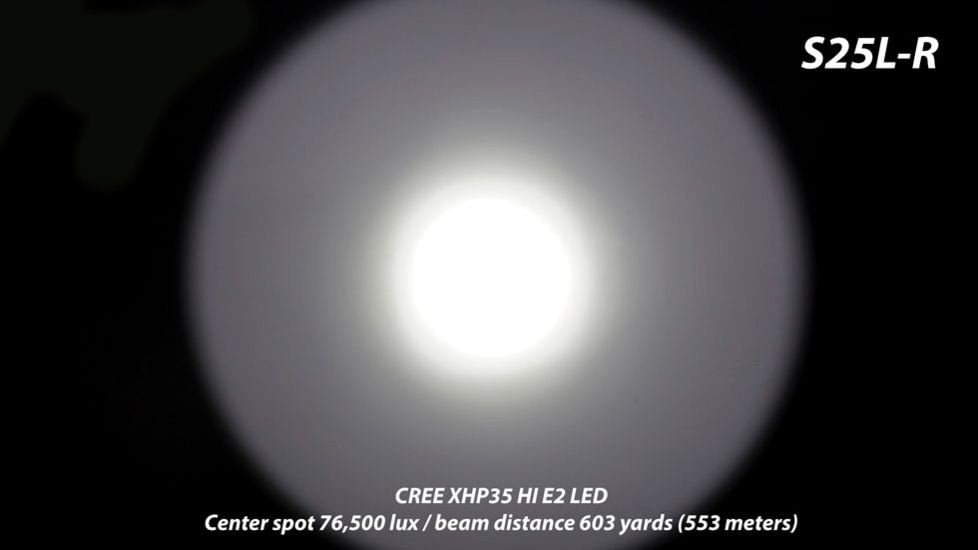 EAGTAC S25L-R Flashlight Kit, XHP35 HI NW LED, 1750lm, Black, S25LR-XHP35-HI-KIT-NW