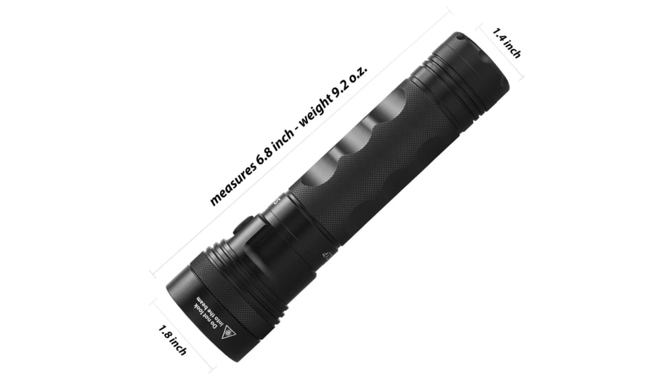 EAGTAC SX25A6 Flashlight, XM-L2 CW U4 LED, 1494lm, Black, SX25A6-XML2-BASE-CW