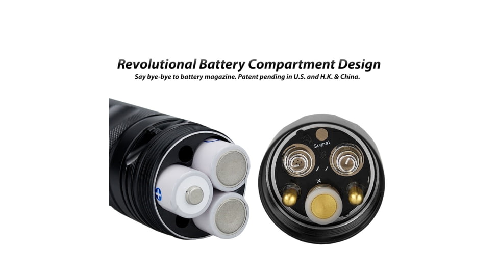 EAGTAC SX25A6 Flashlight, XM-L2 CW U4 LED, 1494lm, Black, SX25A6-XML2-BASE-CW