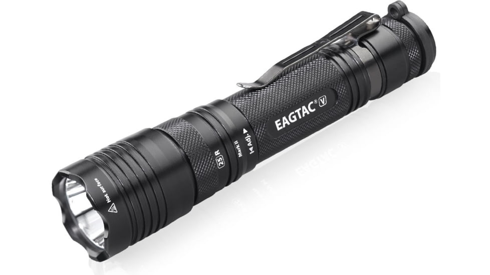 EAGTAC T25V XHP70.2 Flashlight, 21700 5000mAh li-ion, NW LED, 2990 Lumen, Black, T25V-XHP702-NW