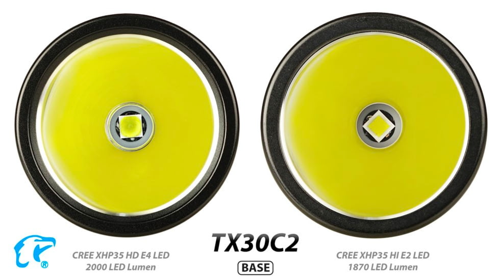 EAGTAC TX30C2 Base Flashlight, Nichia 219C CRI92 4000K LED, 885lm, Black, TX30C2-219C-BASE-NW