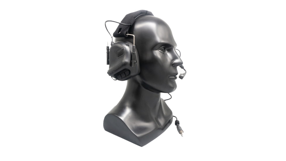 Earmor ElectronicHeadset Communication w/ Gel Earpads &amp; Nexus TP-120 Cable, 22dB, Tactical Black, M32-BK PLUS