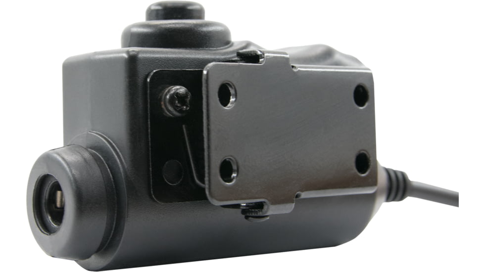 Earmor Tactical PTT 3.5MM AUX Radio Application, Black, M51-AUX