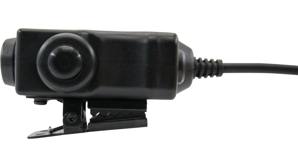 Earmor Tactical PTT 3.5MM AUX Radio Application, Black, M51-AUX