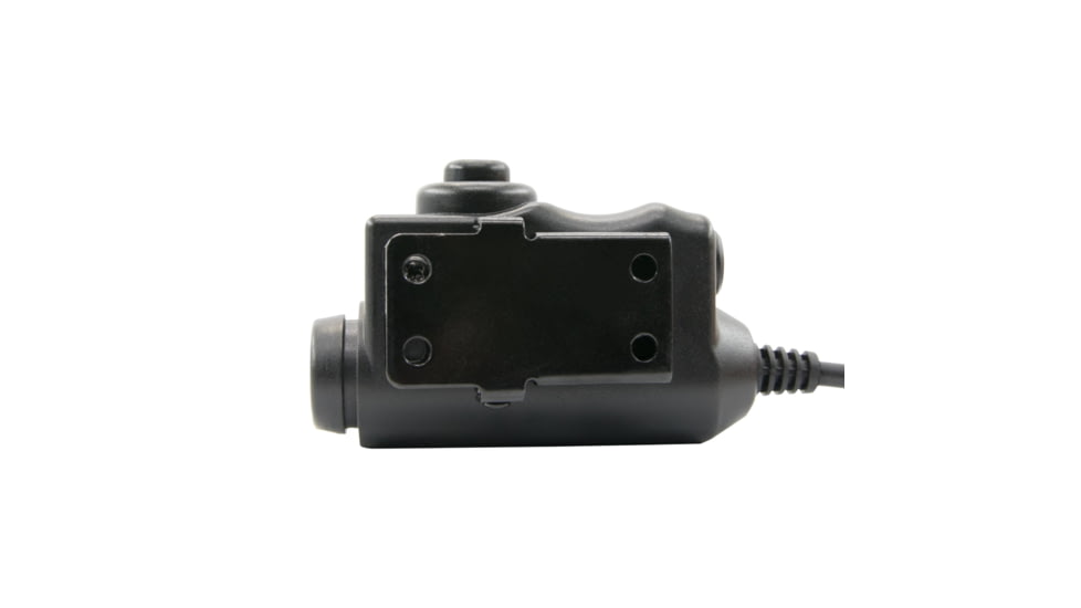 Earmor Tactical PTT for MIL PRC Radio Applications, Tactical Black, M51-MIL