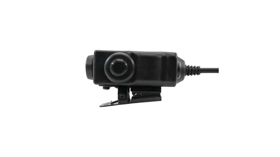 Earmor Tactical PTT for MIL PRC Radio Applications, Tactical Black, M51-MIL