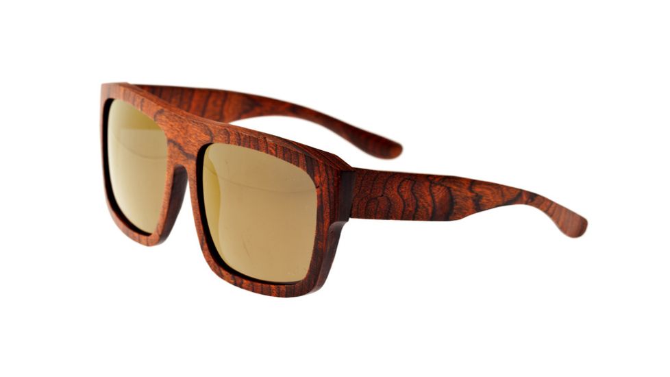 Earth Hermosa Ebony Wood Sunglasses, Orange Stripe Wood, ESG097OB