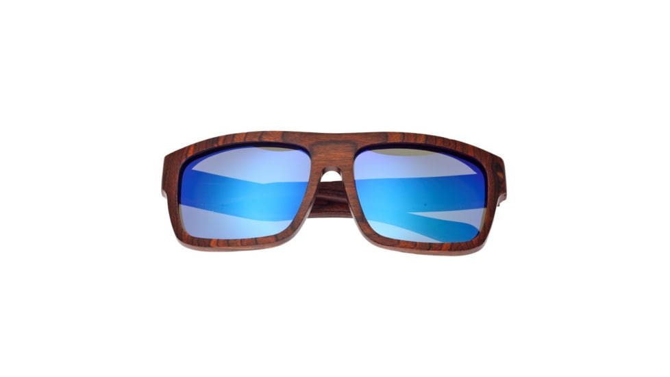 Earth Hermosa Ebony Wood Sunglasses, Red Stripe Wood, ESG097RB