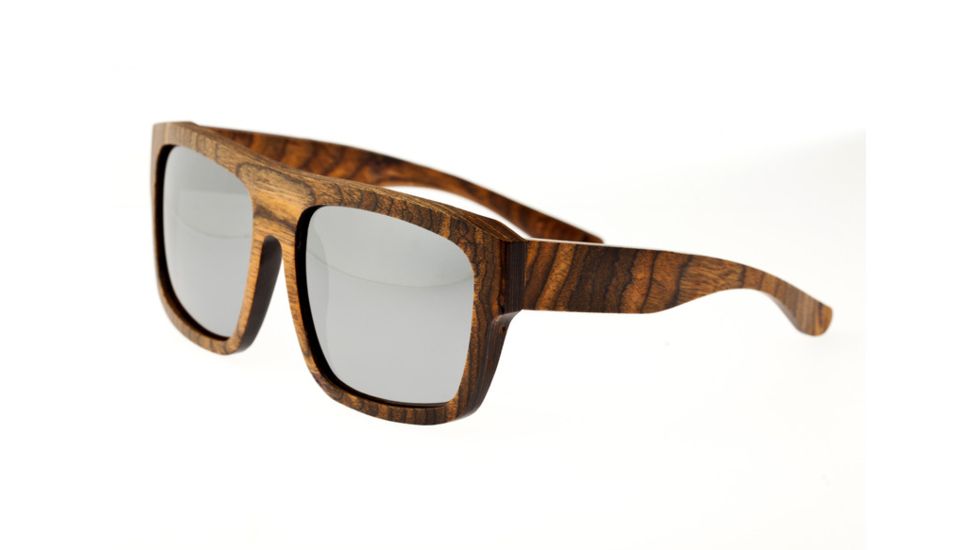 Earth Hermosa Ebony Wood Sunglasses, Brown Stripe Wood, ESG097WB