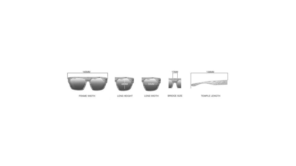Earth Hermosa Ebony Wood Sunglasses, Brown Stripe Wood, ESG097WB