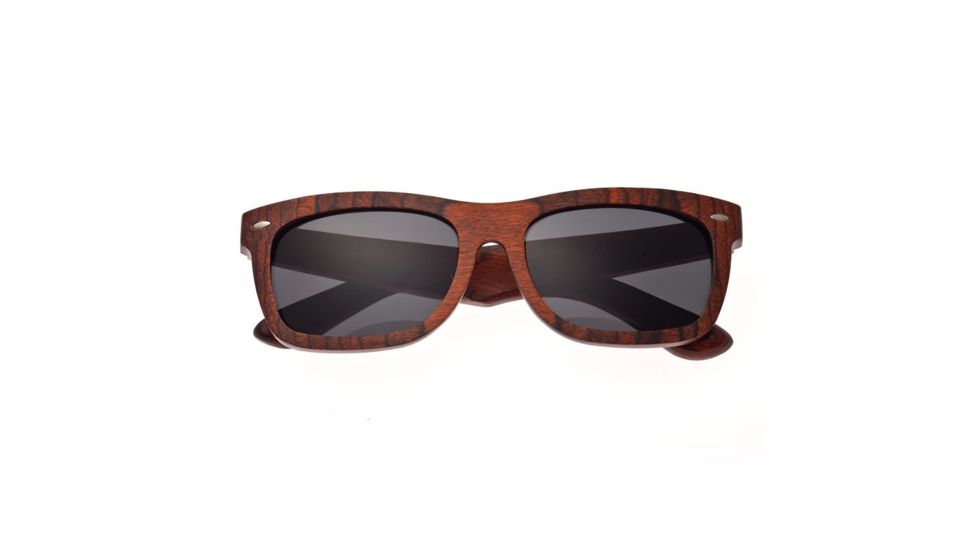Earth Portsmouth Bamboo Wood Sunglasses, Orange Stripe Wood ESG502OB