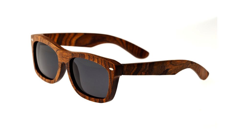 Earth Portsmouth Bamboo Wood Sunglasses, Brown Stripe Wood ESG502WB