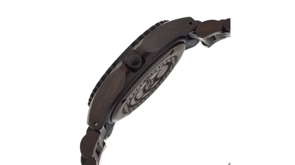 Earth Wood Raywood Bracelet Watch w/Date, Dark Brown, One Size, ETHEW1702