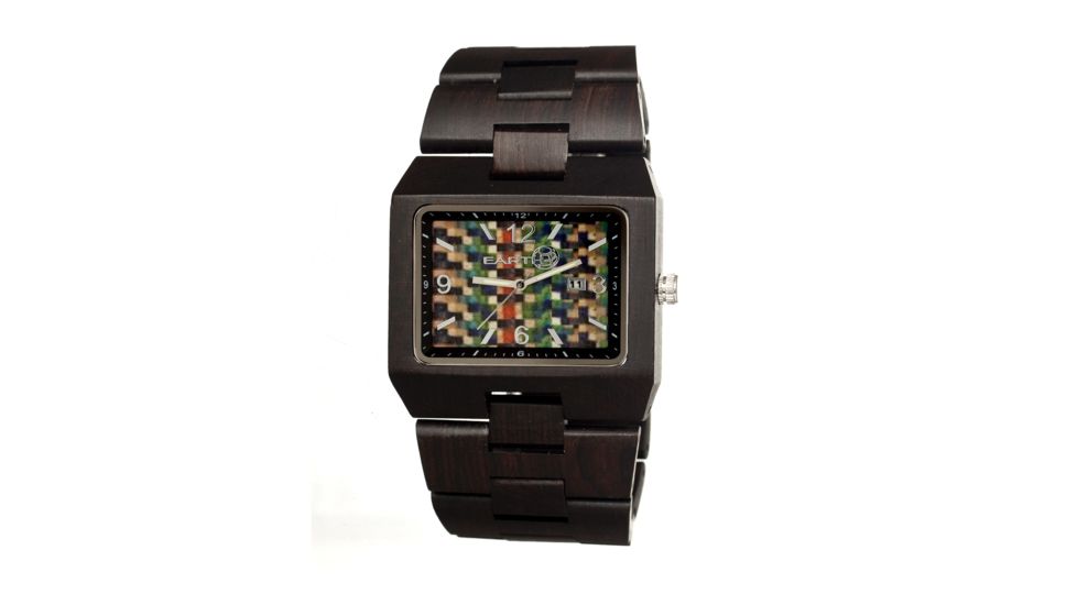 Earth Rhizomes Series Wood Watch, Dark Brown ETHEW1206