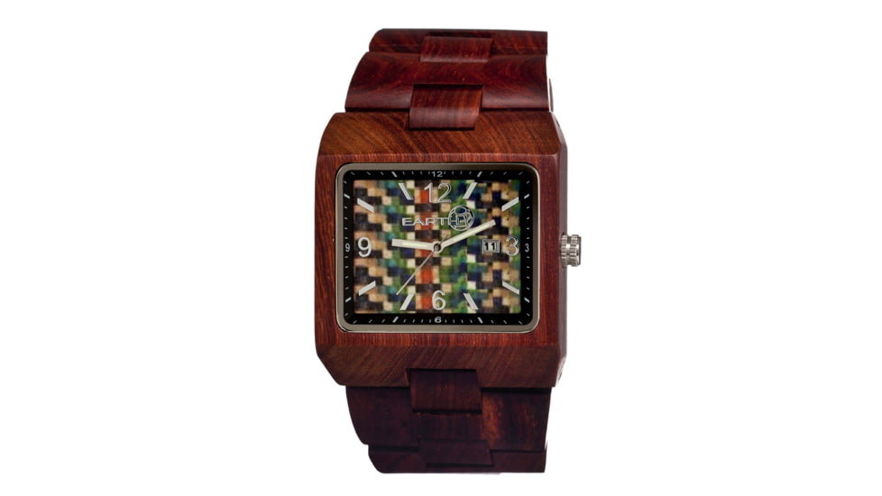 Earth Rhizomes Series Wood Watch, Red ETHEW1207