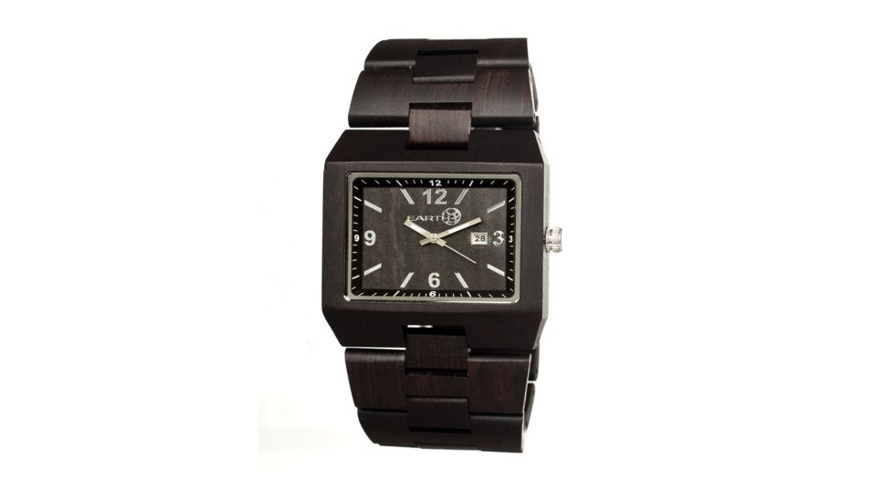 Earth Rhizomes Wooden Unisex Watch, Dark Brown ETHEW1202