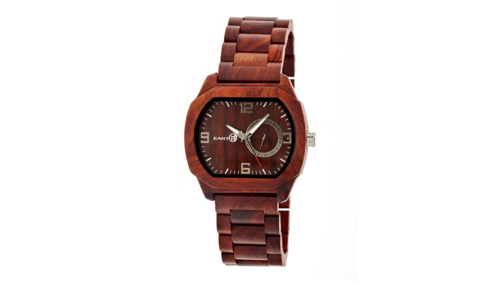 Earth EW2103 Scaly Watch, 46mm, Red Strap, Red Dial ETHEW2103